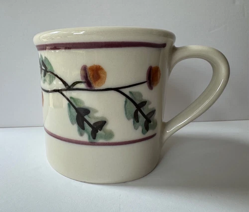 Vintage 1980s Hartstone Pottery Hand Painted Woodland Mug Acorn 10oz Signed