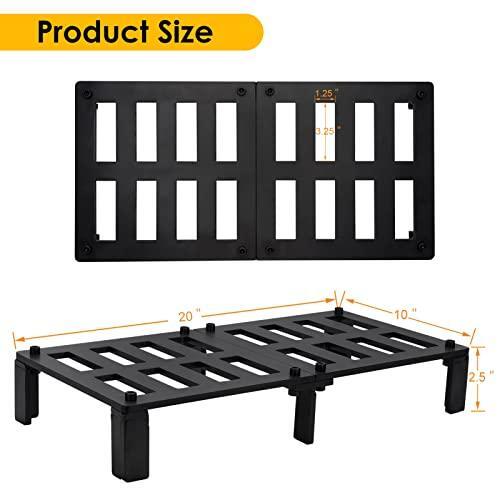 STBoo Fireplace Grate Heavy Duty Solid Steel 20inch, Firewood Log