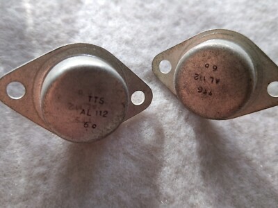 2x Transistor PNP Germanium AL112 TO-66 Transistor 20V 4A Brand No China 78