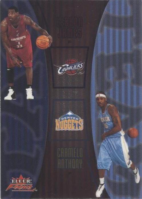 2003-04 Fleer Focus - Carmelo Anthony/LeBron James #13TT for sale