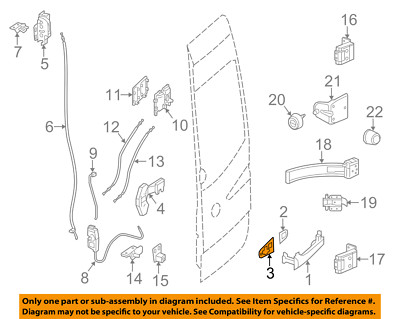 MERCEDES OEM Rear Loading Door-Handle Outside Gasket Right 9067660305