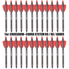 12X 7.5" Crossbow Bolts Carbon Shaft Arrows Archery Hunting for COBRA SYSTEM R9
