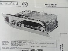 Original Sams Photofact Manual Mopar 925 P-5803 416