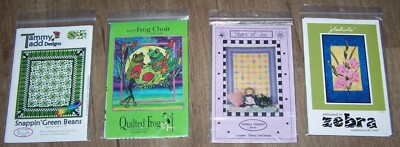Estate Buy  2000's  Quilt & Wall Hanging Patterns  Lot of 4  Brand New Uncut