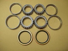 63-76 JEEP CJ  FRONT OUTER INNER WHEEL BEARINGS + SEALS