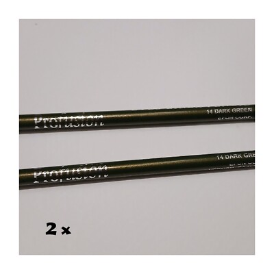 2x PROFUSION Dark Green Eyes Liner Pencil Net Wt 0.04 Ozs SEALED 