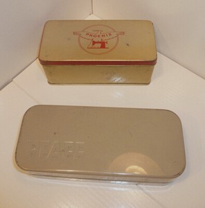 LEERE Dose für Ersatzteile Utensilien Blechdose von PHOENIX oder von PFAFF