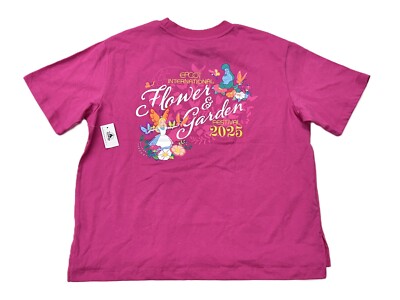 2025 Disney Parks Epcot Flower & Garden Festival Shirt Alice Wonderland Pink