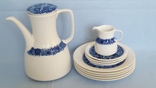 ROSENTHAL Modulation SINFONIE blau Kaffeekanne 5x Kuchenteller Milch 11 tlg