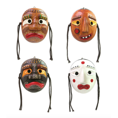 Korean traditional Hahoetal mask Korean traditional wooden