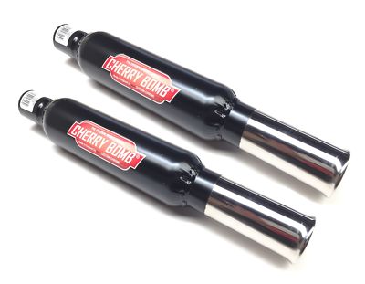2x Cherry Bomb Rolled Tip Black 3,5'' Endschalldämpfer - 5 JAHRE GARANTIE