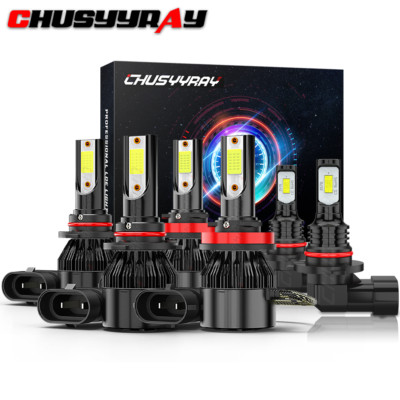 For Ford F150 2015-2019 LED Headlight High Low Beam+Fog Light Bulbs Combo kit