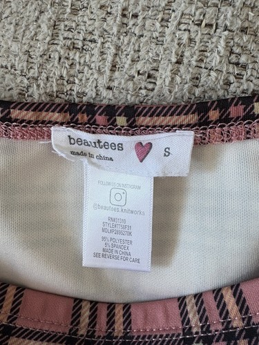 Beautees Girls' Plaid Pleated In Front Skirt Pink Size S School Girl - Picture 3 of 5