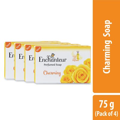 Enchanteur Charming Perfumed Bar Soap for Women with Skin