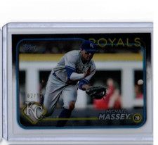 2024 Topps Series 1 Michael Massey Clear Acetate SP /10 Royals