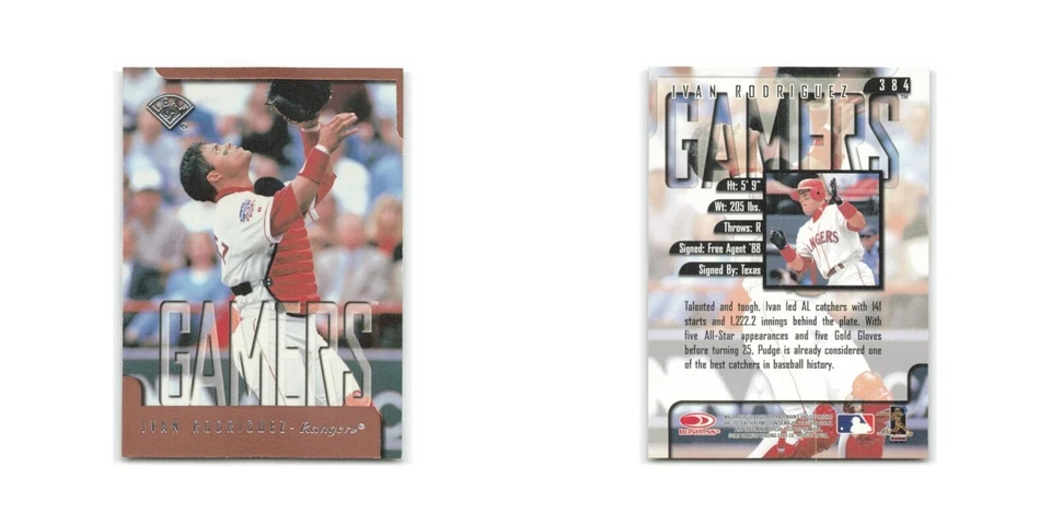 Ivan Rodriguez 1997 Leaf #384 Texas Rangers Baseball Card NM - Image 3 of 3