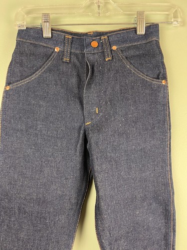 NWT Vintage Wrangler Sz 12 Youth Slim Fit Western Cut Denim Jeans Made in USA - Picture 2 of 7