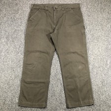Carhartt Relaxed Fit Carpenter Pants Men's 40x30 Army Green Workwear B324