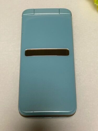 Kyocera KYF39 Light Blue Flip Phone Unlocked 4G LTE SFA Usumizuiro - Used Japan - Picture 2 of 4