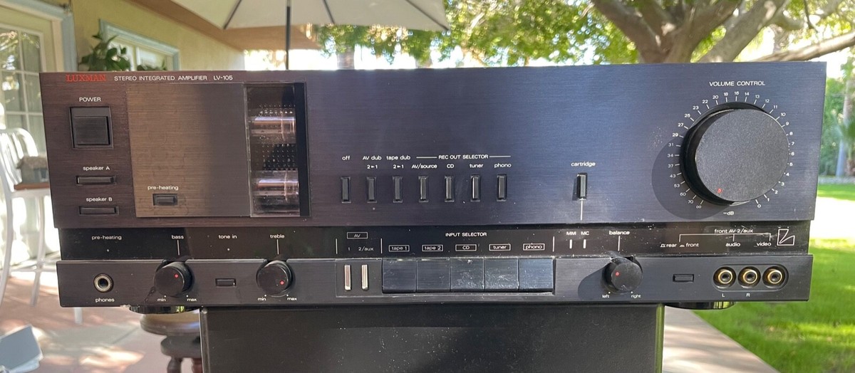Luxman LV-105 Integrated Amplifier, Black | eBay Luxman LV-105 Integrated Amplifier, Black | eBay