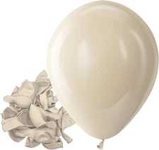 White Sand Latex Party Balloons - 150 Pack 5 Inch Matte Sand White Helium Balloo