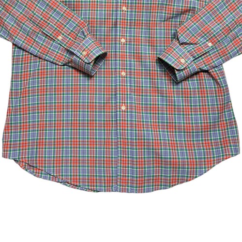 Ralph Lauren Hemd Herren Large Custom Fit Small kariert langarm grün Pony - Bild 6 von 10