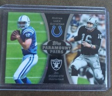 2012 Topps Paramount Pairs Andrew Luck Jim Plunkett #PA-LP Rookie Raiders Colts