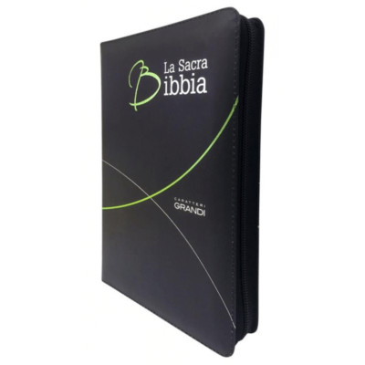 Italian Language Bible Large Print, La Sacra Bibbia, NRV Leather ...