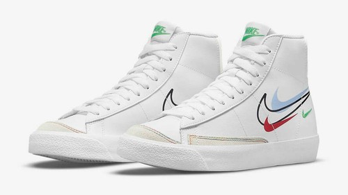 NIKE BLAZER MID \u0026#039;77 GS ,,Multi Swoosh\u0026#039;\u0026#039; SIZE UK 4 EUR 36.5  (DM9475 100) | eBay