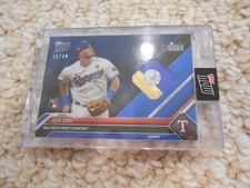 Topps Now 2023 Texas Rangers WS4A Jush Jung Confetti 31 of 49 Relic