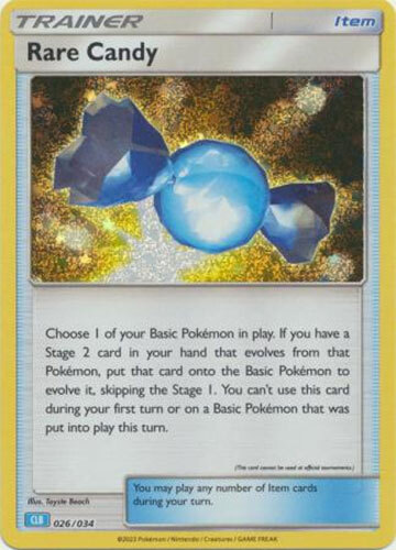 Pokemon Card - Classic Collection [CLB] 026/034 - RARE CANDY (holo) - NM/Mint