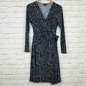 chaps wrap dress