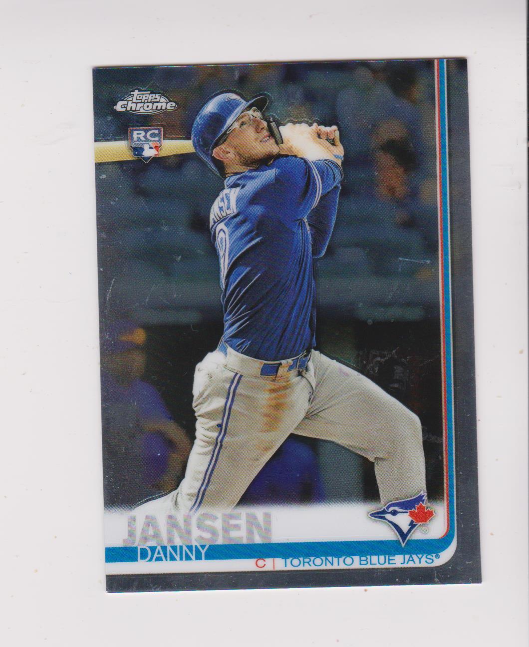 2019 Topps Chrome #35 Danny Jansen rookie card, Toronto Blue Jays