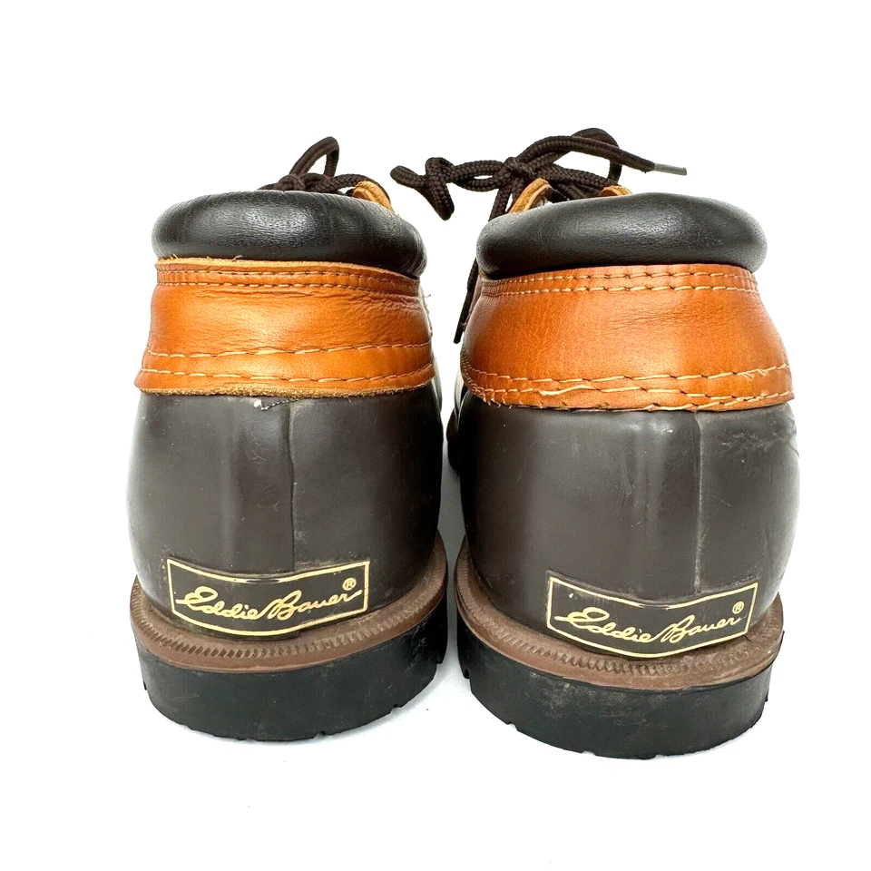 Eddie Bauer Duck Botas Para Mujer 10 M Marrón Parte Superior Baja Impermeables De Colección Zapatos para Lluvia Foto 4 de 4