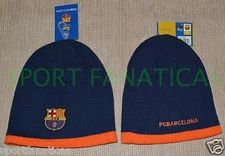  FC BARCELONA BEANIE  NEW !  SKULL CAP HAT AUTHENTIC  