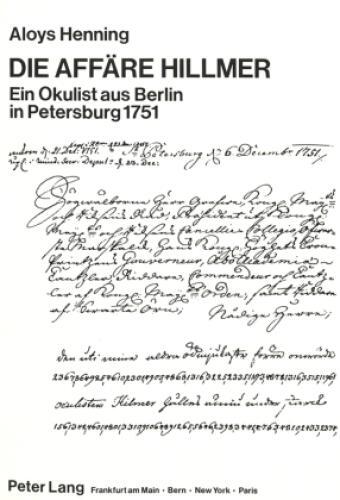 Thumbnail - Die Affäre Hillmer- Ein Okulist Aus Berlin In Petersburg 1751 Ein