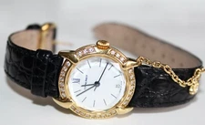 Chaumet Elysees 18K Gold Watch, 26mm. Diamond Bezel . 18K