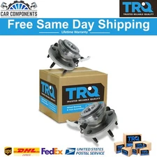 TRQ Front Wheel Hubs & Bearings For 1995-2009 Ford Explorer Mazda B4000 Truck