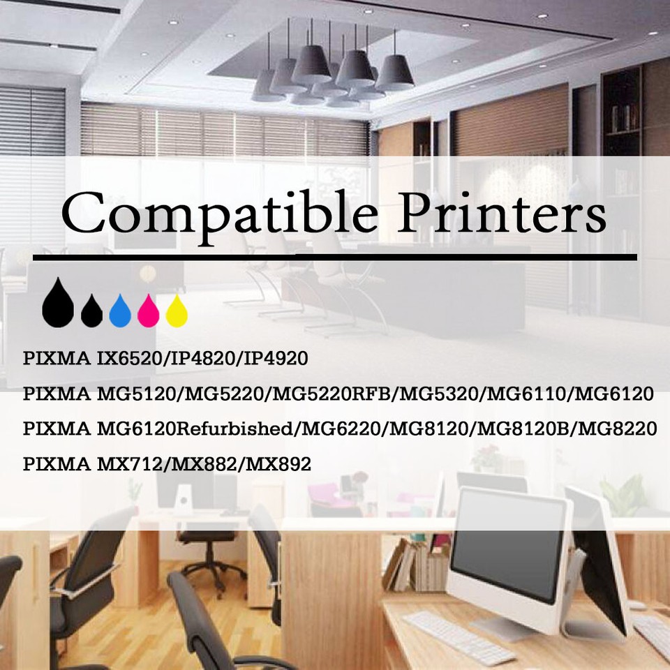 Cartucce Hp 912 XL Set 30 Cartucce Di Inchiostro Per Canon PIXMA | Compatibili Con MG5420, MG5520, MX722, MX922 E Altri Canon Mx 925 Cartucce - Foto 7