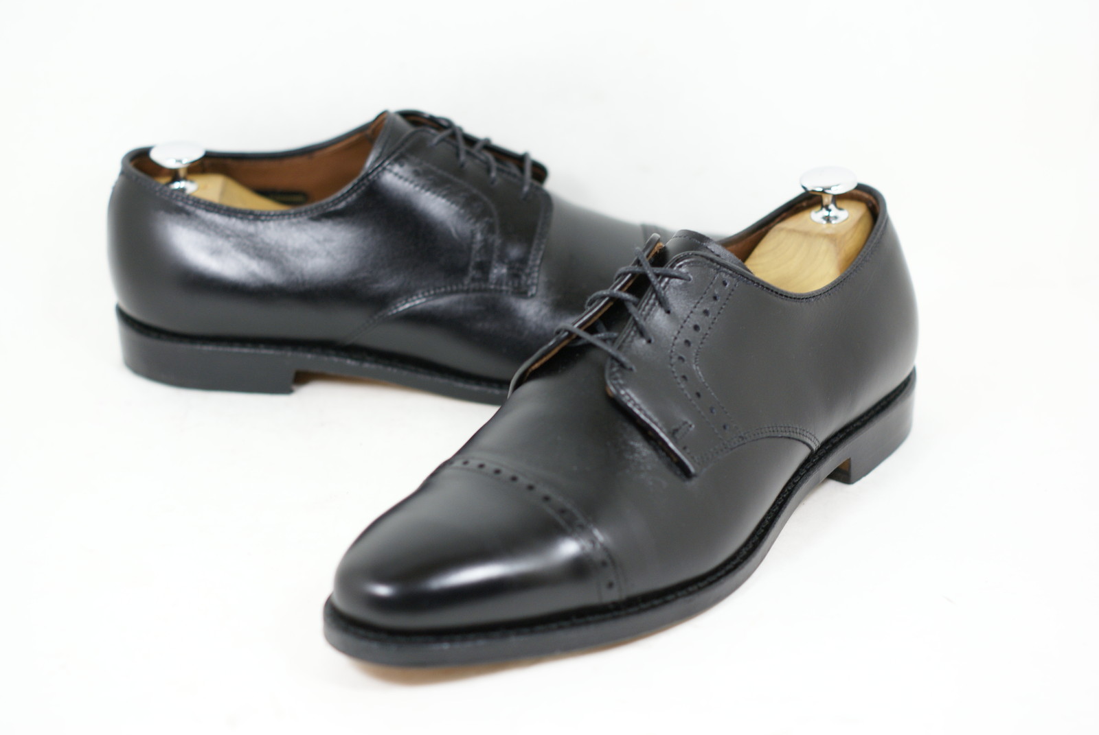Allen Edmonds 'Clifton' Dimensione 10 E nero Burnished Leather Blucher Oxford Allen Edmonds 'Clifton' Dimensione 10 E nero Burnished Leather Blucher Oxford