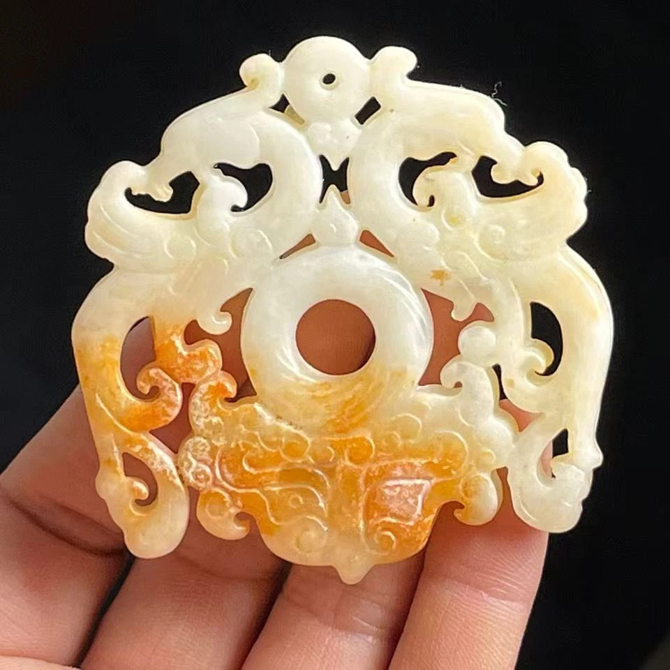 China antiguo jade talla dragón- Foto 2 de 4