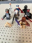 Lego Star Wars Minifigure Lot – 7 Verified Figures –EXC (except Mace Windu) read
