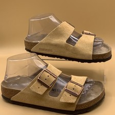 Birkenstock Arizona Latte Cream Women's Slip On Sandals EU 37 - Size US 6