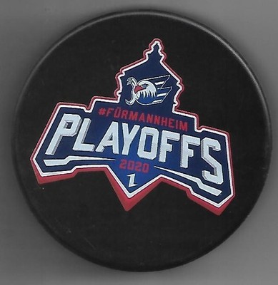 Eishockey Puck  PLAY OFF 2020 ADLER MANNHEIM  FÜR MANNHEIM          DEL NHL