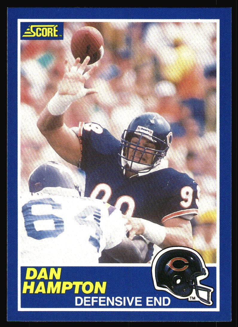 1989 Score Dan Hampton #7 Chicago Bears