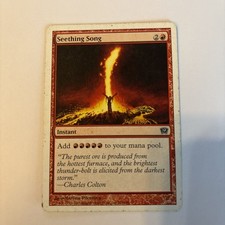 Seething Song MP 9th Edition 9ED 216 / 350 MTG English Regular Add RRRRR