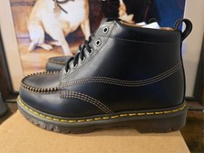Dr. Martens Lowell Chukka Moc Toe Leather Ankle Iconic Boots Black Men's 10 NEW