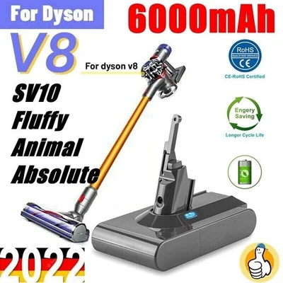 FÜR DYSON V8 SV10 Für Dyson V8 Akku Original Großer 21,6V 6000mAh Li-Ion V8 SV10 Akku 967834-02 SS