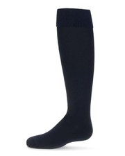 Girls' Cuffed Opaque Knee High Socks 10-12 Navy