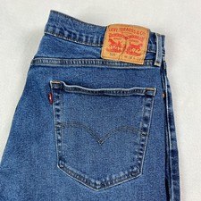 Levi's 505 Jeans Mens 36x29 Blue Medium Wash Regular Fit Straight Leg Denim